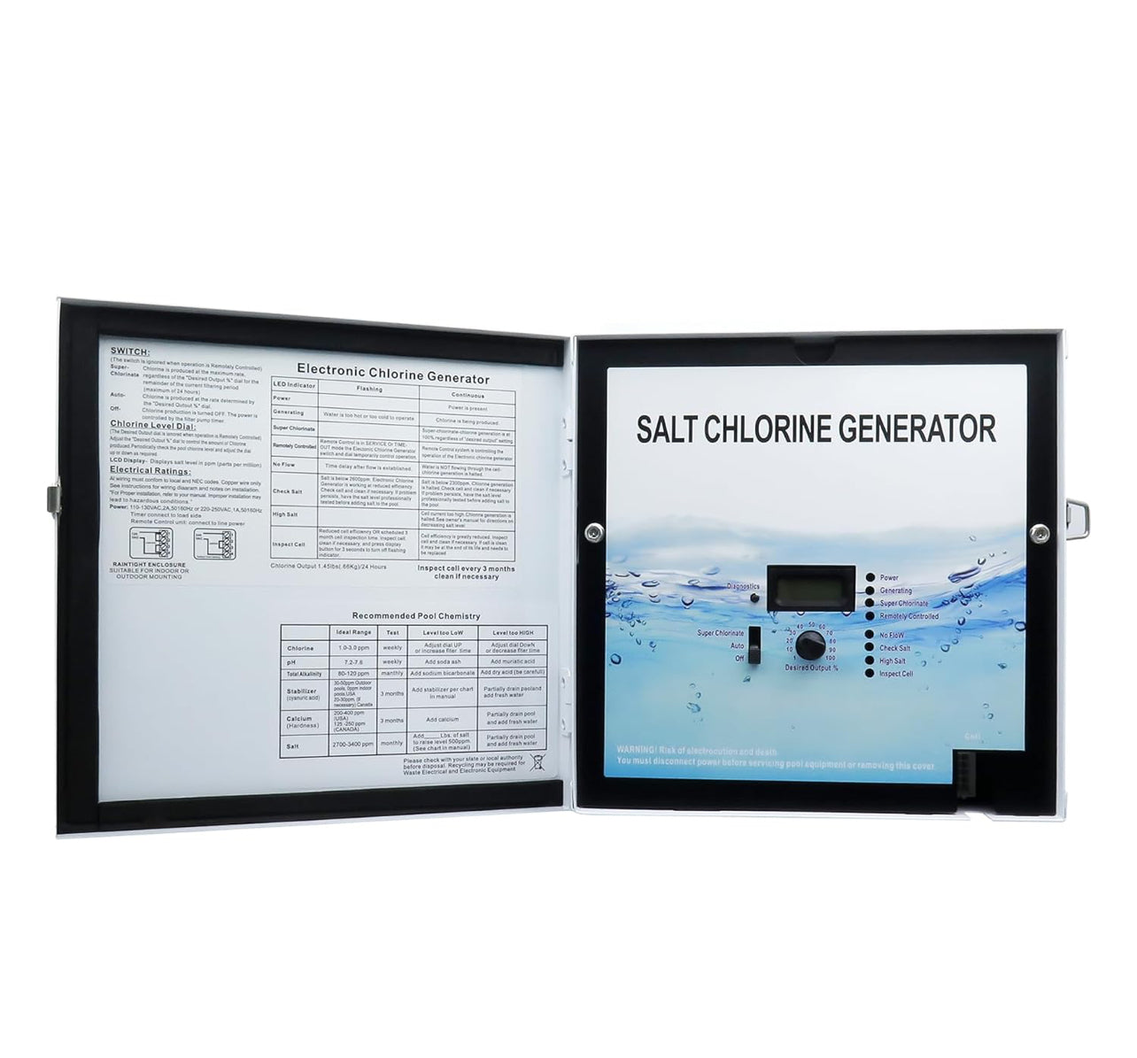 GLX-CTL-RITE Control Unit For Hayward AQR Goldline Aqua Rite Electronic Salt Chlorine Generator,Compatible With T-Cell-3,T-Cell-9 And T-CELL-15 Cell
